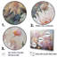 Rose et mauve, ensemble d'art sur toile-107736459-107736461