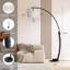 Grande lampe sur pied en marbre 81,3 po H avec ampoule incluse
