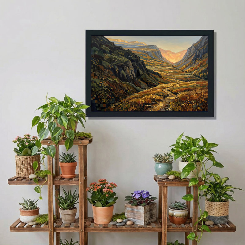 Art mural sur toile Mountain Valley, H 24 po x l 36 po
