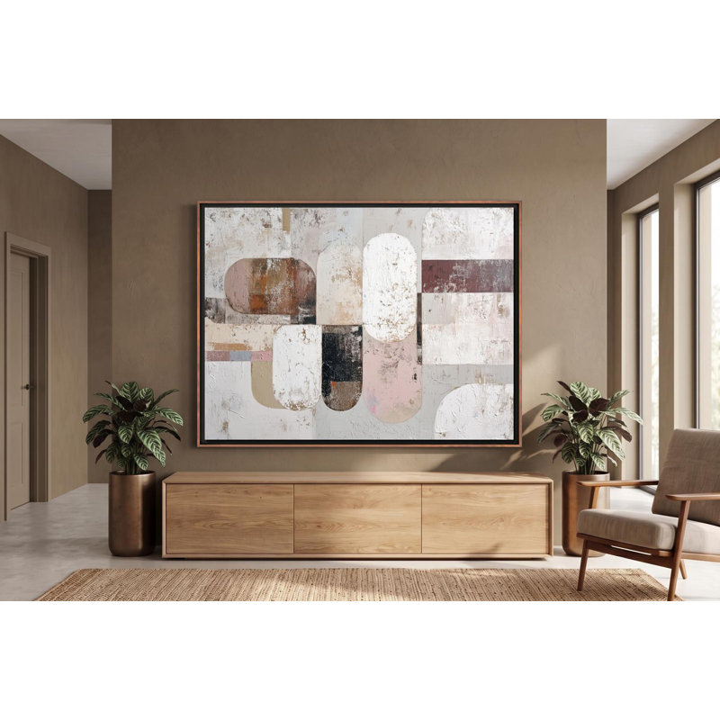 Earthen Geometry, 40" H x 30" W