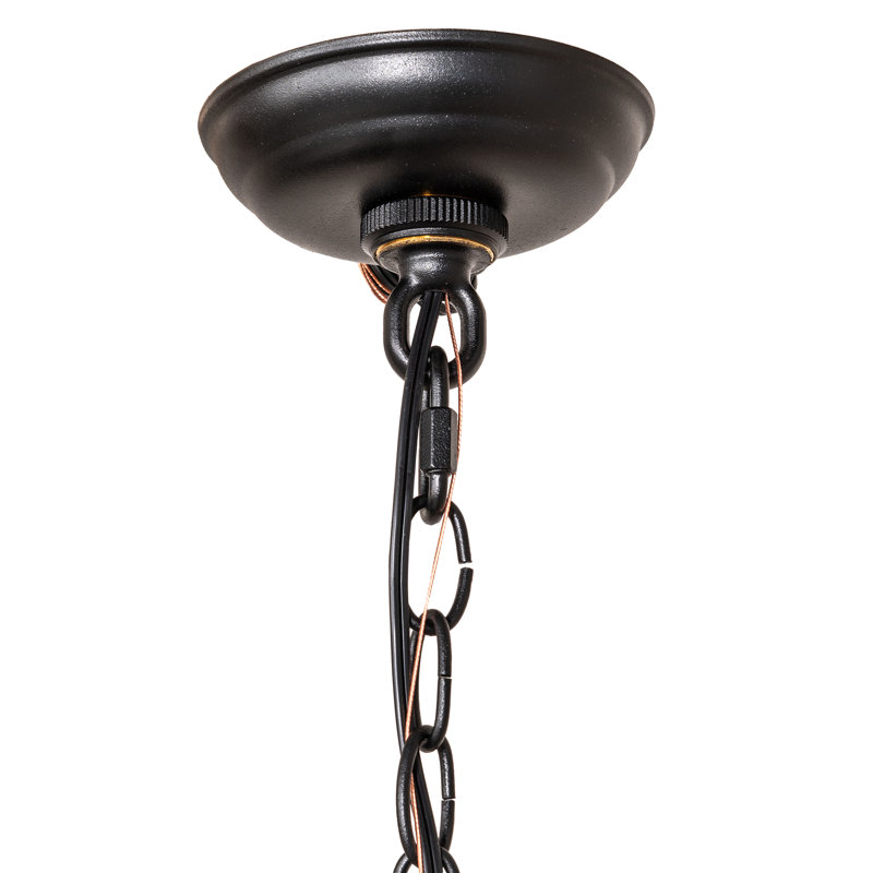 60" Long Buffalo At Lake Oblong Pendant
