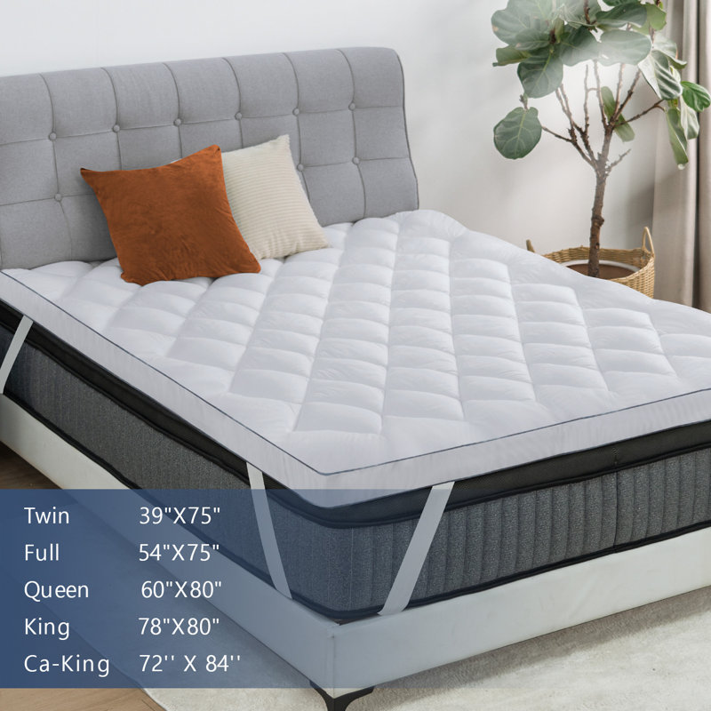 Surmatelas en duvet synthétique 3 po Gervasio, Simple