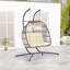 Chaise suspendue en rotin pour 2 personnes-1244697996