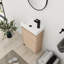 Ensemble de meuble-lavabo simple 18,14 po avec plateau en céramique Mihalke