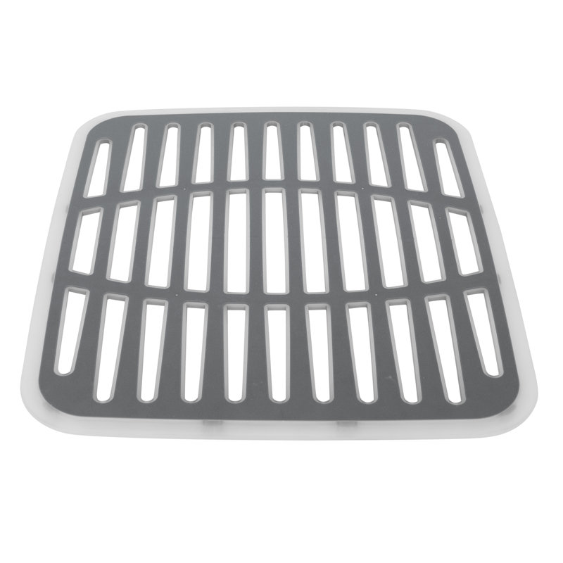 Grille d'évier 12,75 po x 11,25 po Malta, Gris