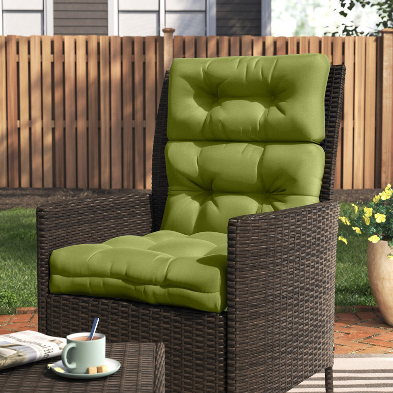 Lester Outdoor High Back Chair Cushion, Hunter Green, 1