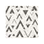  Ensemble de 4 serviettes noires triangulaires