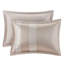 Ensemble d'édredon très grand en chenille taupe 7 pièces Ava-1923947182