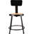 Backed Ergonomic Industrial Stool with Footring-1113233191