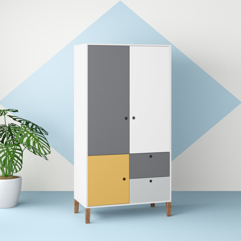 Aleana 2 Door Wardrobe, Saffron