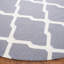 Tapis gris en laine et coton tissé à la main Rodgers-804599989