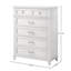 Commode blanche 5 tiroirs