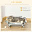 Cat Scratcher Lounger Cardboard White Kraft 60x29x26.5cm