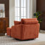 Chaise pivotante rembourrée avec repose-pieds avec rangement-101644161