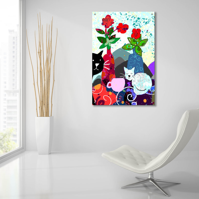 Art mural en verre Winston Porter «Divine Morning» par Holly McGee, H 36 po x l 24 po