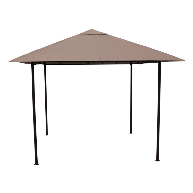 Abberton 3m x 3m Metal Pop Up Gazebo, Taupe