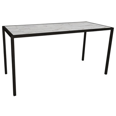 Quadra Rectangular Porcelain Outdoor Bar Table