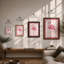 Flamingo in Bloom Botanical - Framed Print-2131043608-2131043610