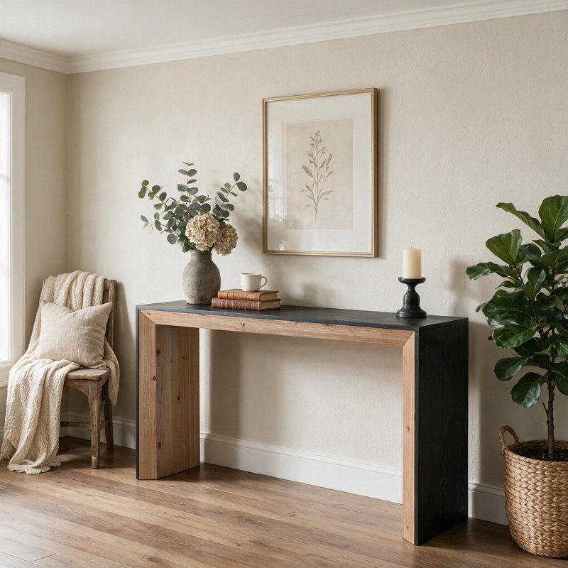 Console en bois noir