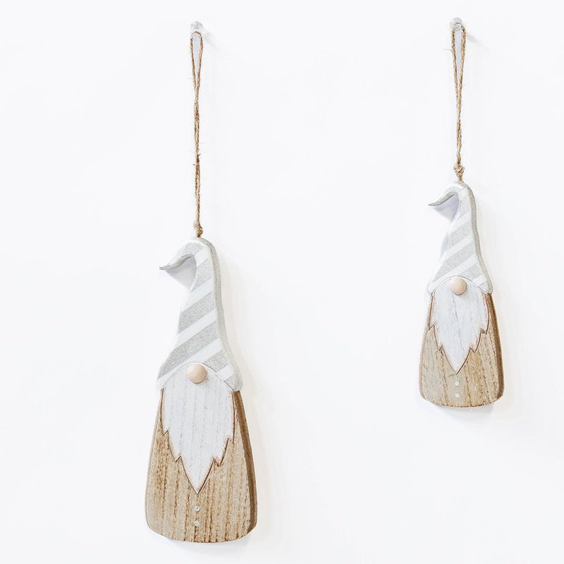 Cintre en bois Santa, ensemble de 2