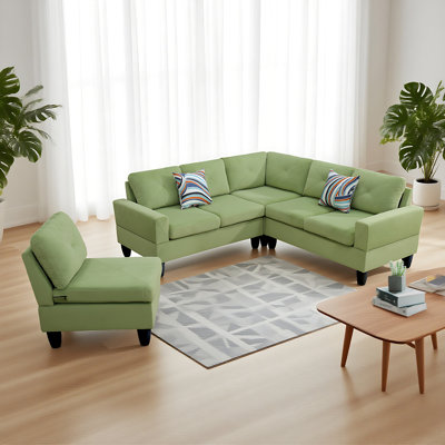 Premium 5-Seat Sofa With Ultra-Comfort Springs And Durable Solid Wood Frame