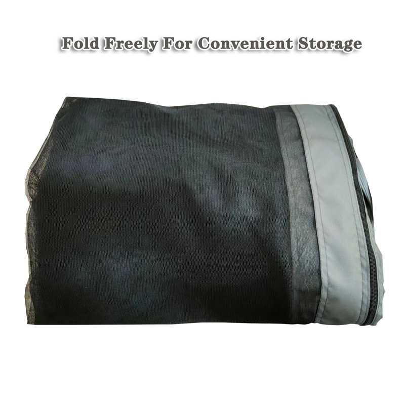 Sunny Yard Polyester Screen for Gazebo, Black