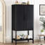 Armoire sophistiquée en placage de chêne avec de nombreux compartiments de rangement, idéale pour le bureau, l'entrée, le couloir, le salon et le vestibule