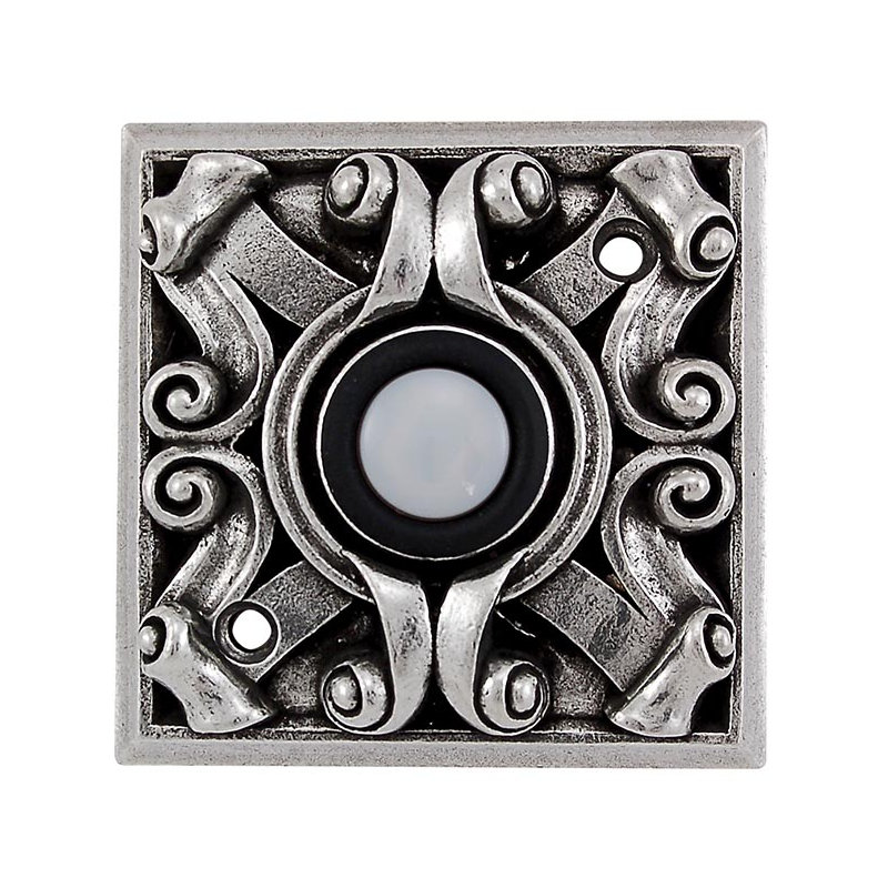 Sforza Push Button, Vintage Pewter