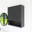 26 po X P 8 po P x 30 po H Armoire à linge noire