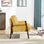 Siège confortable de style moderne Mid-Century jaune - pour le salon et la chambre à coucher-962541247