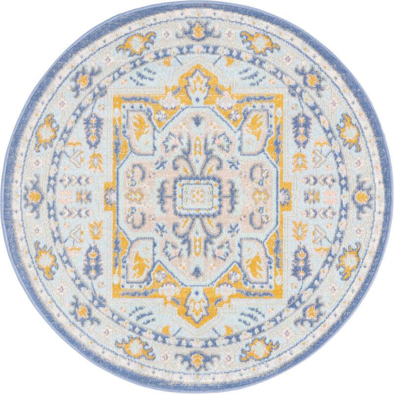 Matthei Oriental Indoor Rug, Round 3'3"