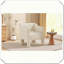 Siège de chambre à coucher moderne avec fauteuil à accoudoirs demi-tonneau-121321246
