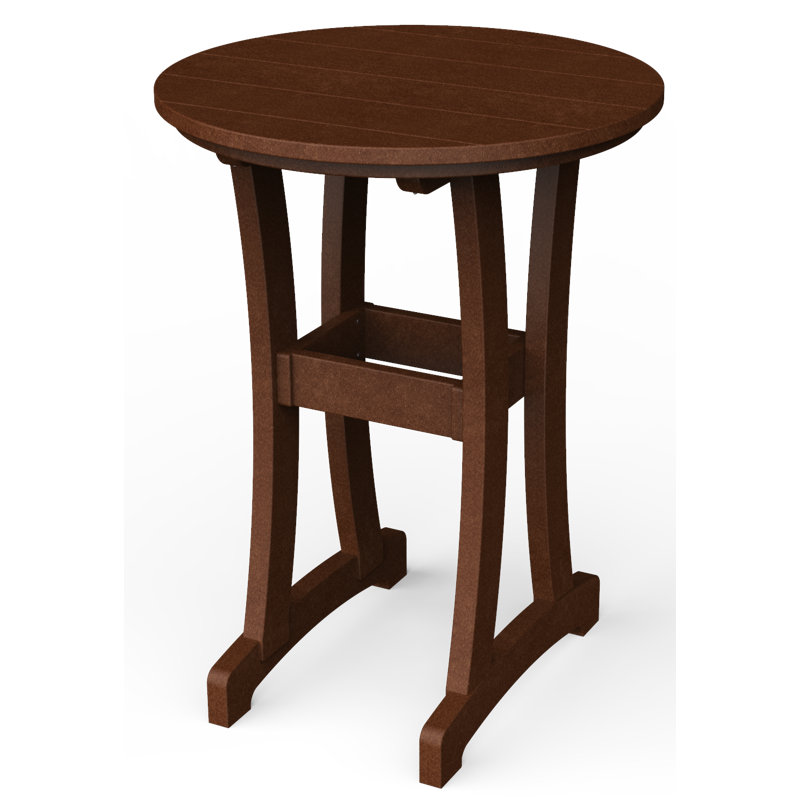 Table de bar Stella, H 30 po x l 30 po x P 30 po, Brun Tudor