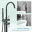 2 Handle Floor Clawfoot Tub Faucet-82964698