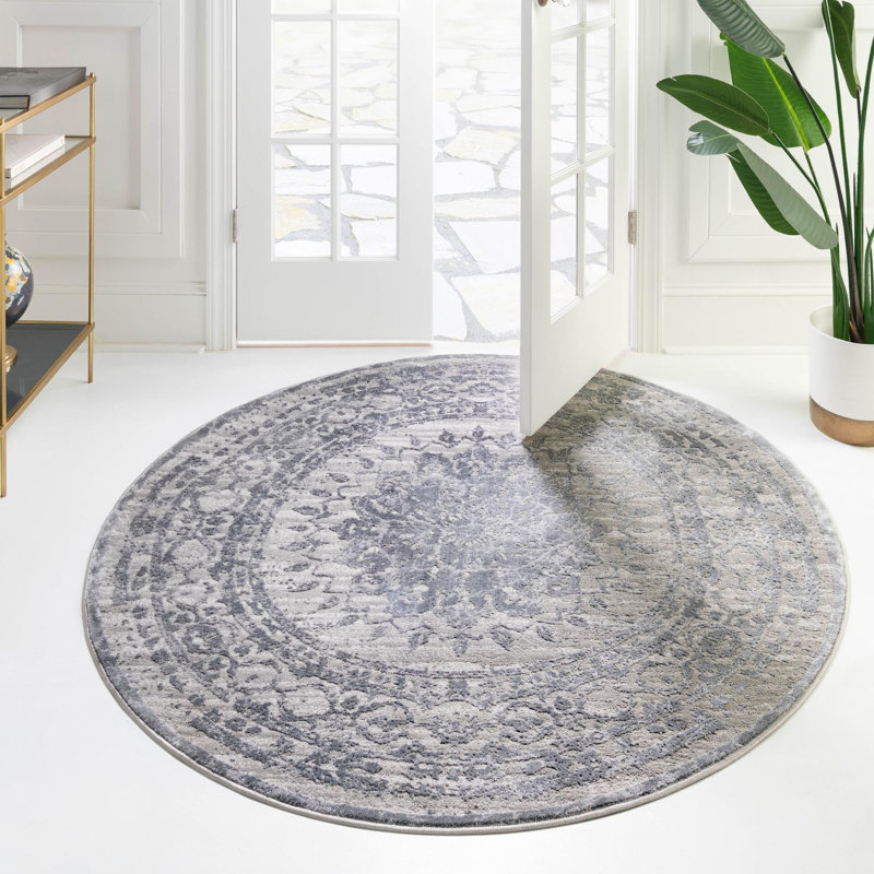 Glencoe Abstract Indoor Rug, Round 5'3"