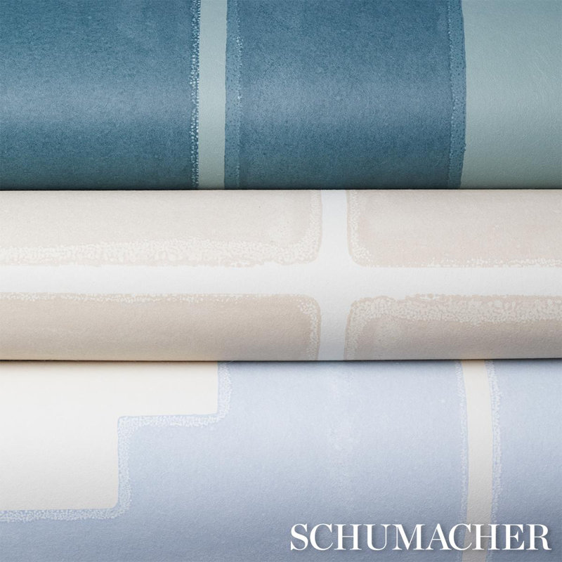 Schumacher x Backdrop Palindrome Wallpaper, Teal