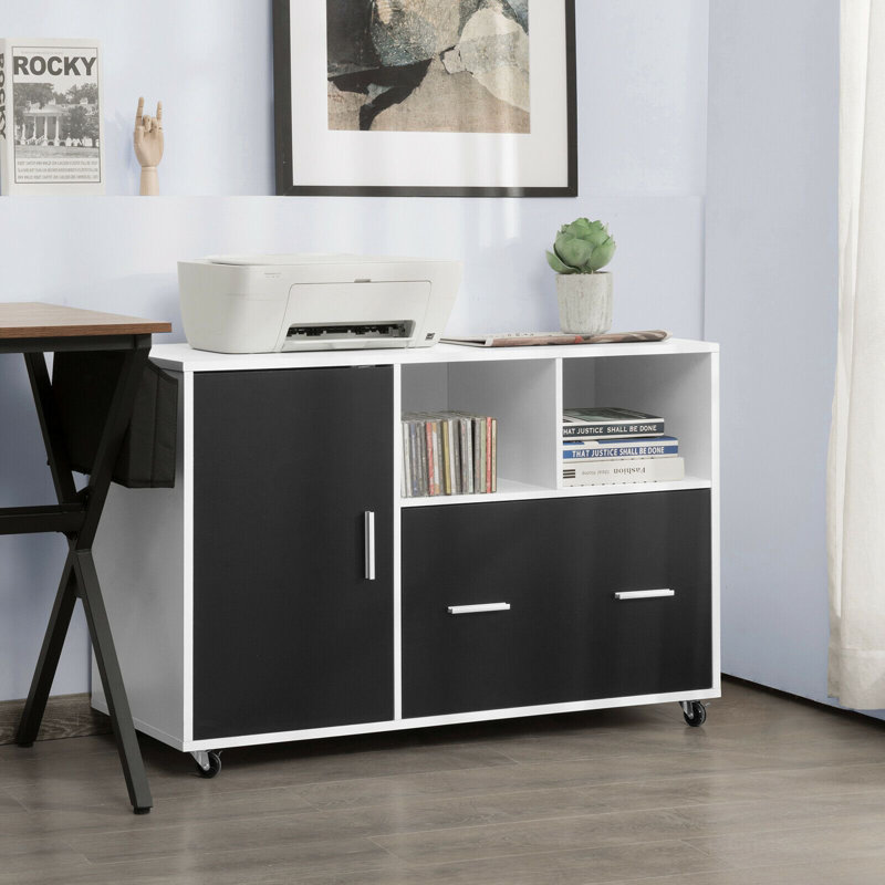 100cm Wide 1 -Drawer Mobile File Cabinet