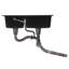 Garden Sanctuary 80mm W Double Bowl Quartz Resin Composite；201 Stainless Steel Undermount Kitchen Sink with 1 Faucet Hole