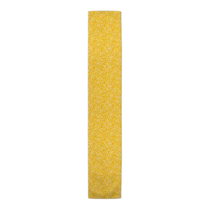 Chemin de table Danazia, P 16 po x L 72 po, Jaune