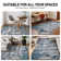 Tapis gris / bleu / blanc Willington