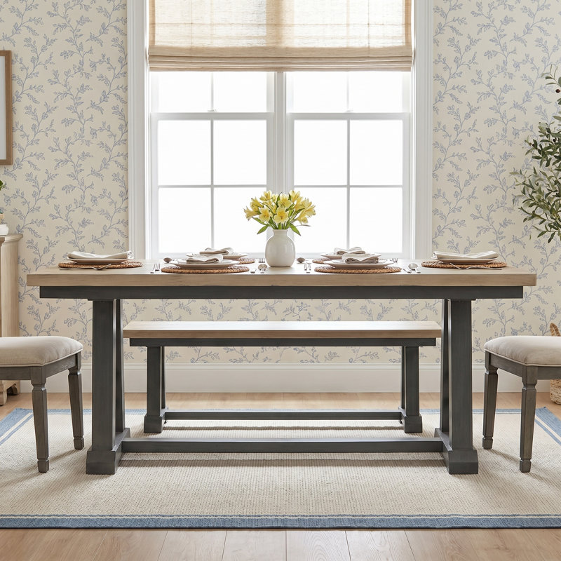 Lonara Solid and Manufactured Wood Dining Bench