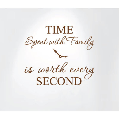 Text & Numbers Non-Wall Damaging Clock Decals