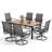 Salem 6 - Person Patio Dining Set with Rectangular Table-87466398-87466397