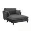 Chaise longue avec coussins et pieds robustes-1970203522