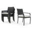 Ensemble de salle à manger rectangulaire pour 6 personnes 78 po en osier avec coussins Sunbrella Ehrenfried-1710192302