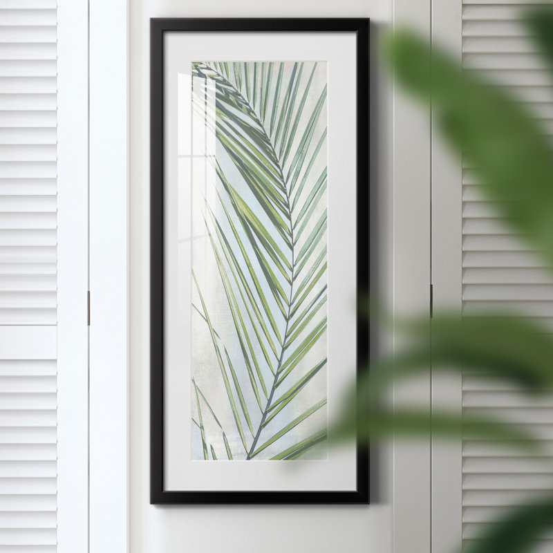 Peinture sur papier encadrée, Noir