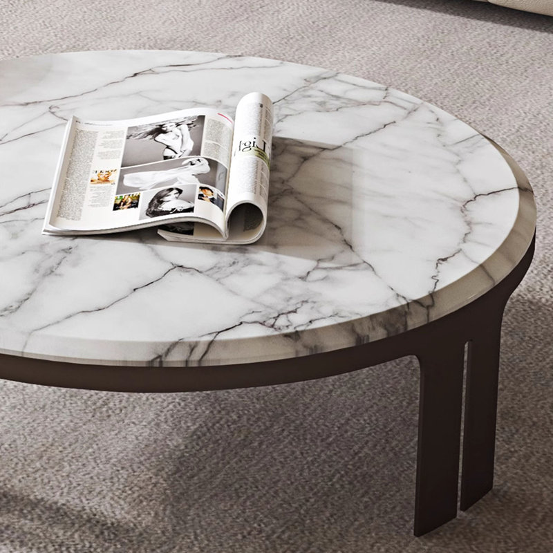 Table basse ronde en marbre