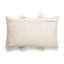 Velvet Lumbar Pillow w/ Feather Trim-663441241