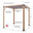 Bali 8 X 8’ Cedar Pergola