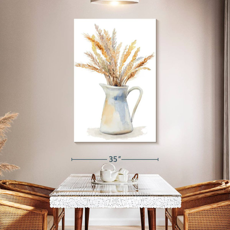 Harnek Wheat In Pitcher, 51" H x 34" W